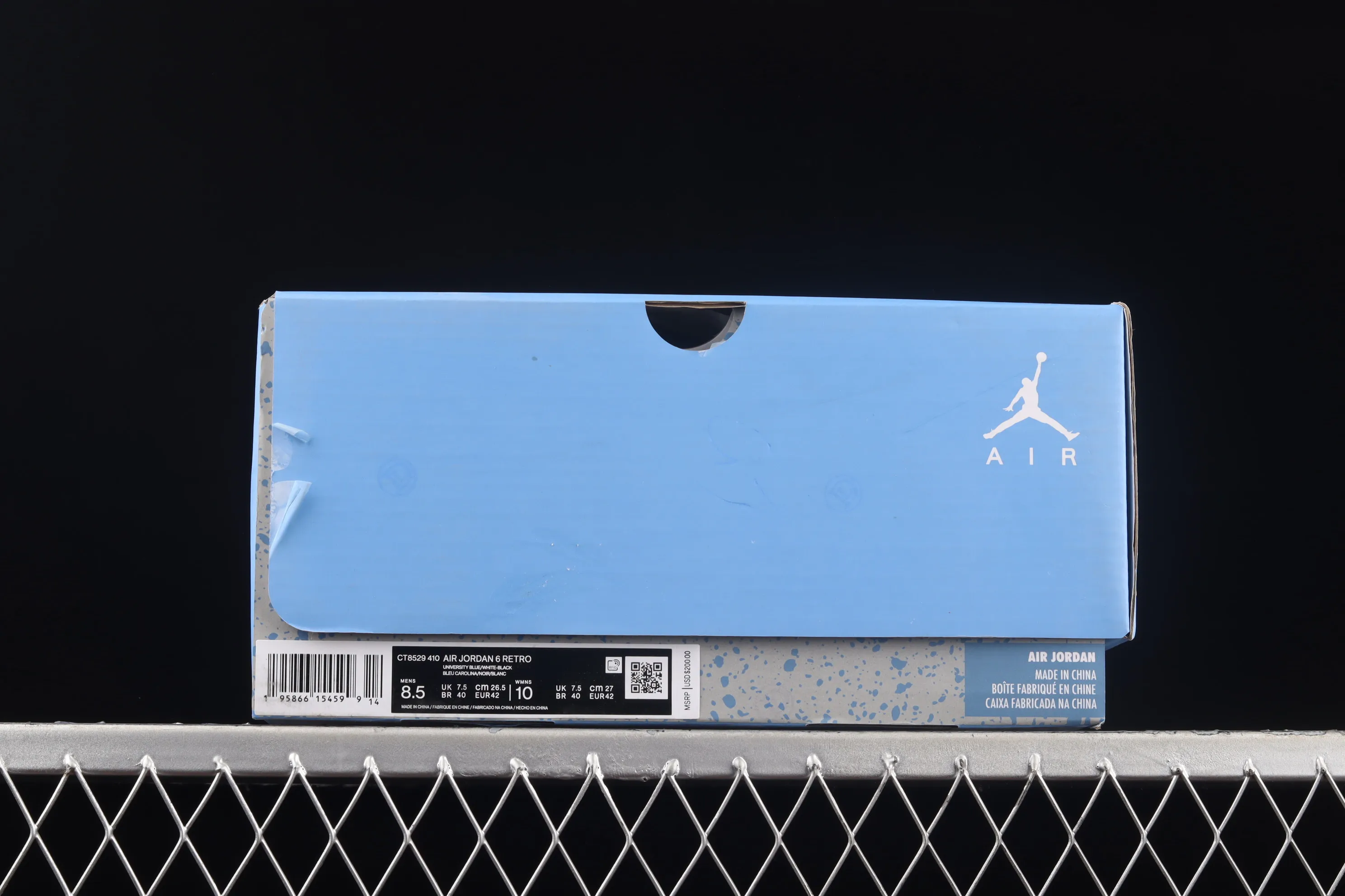 All categories Air Jordan Jordan series basketball shoes Air Jordan 6 G version Air Jordan "University Blue" AJ6 Joe 6 North Carolina blue CT8529-410